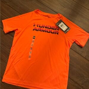 Under Armour Bright Orange Performance Logo Tee
